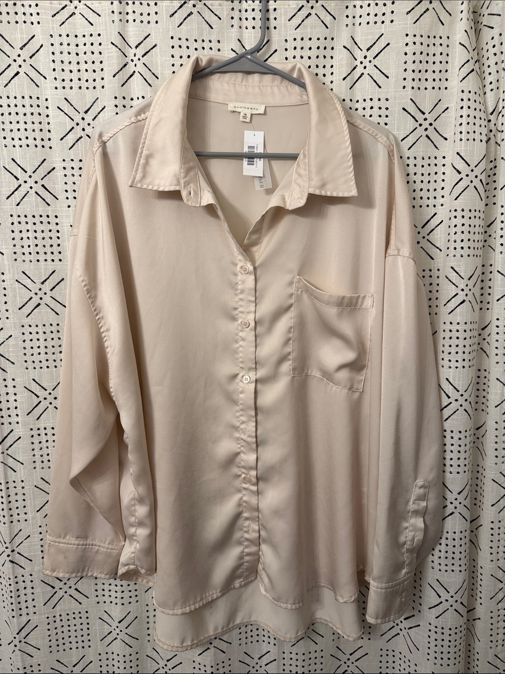 And the why Fallon shirt 1X blouse NWT